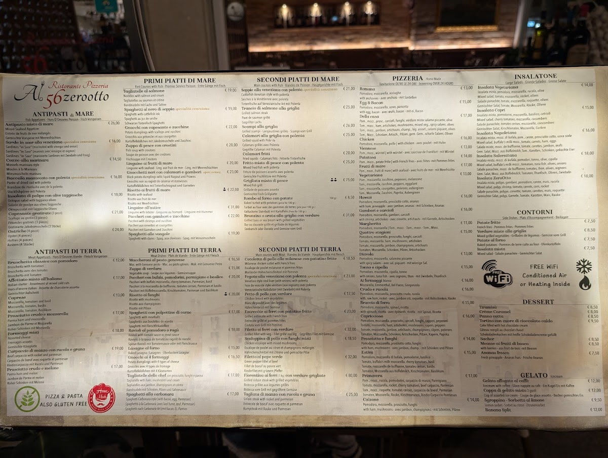 Ristorante Al56zeroOtto Menu - Image 5